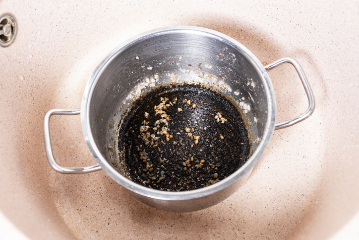 วิธีล้างหม้อไหม้ ดํา