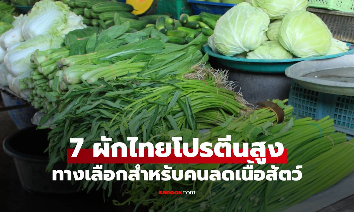 7 ผักไทยโปรตีนสูง ทางเลือกสำหรับคนลดเนื้อสัตว์