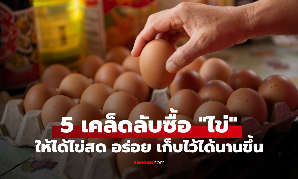 เมื่อไปซื้อ "ไข่" อย่าลืม 5 เคล็ดลับนี้ จะทำให้ได้ไข่สด อร่อย และเก็บไว้ได้นานขึ้น