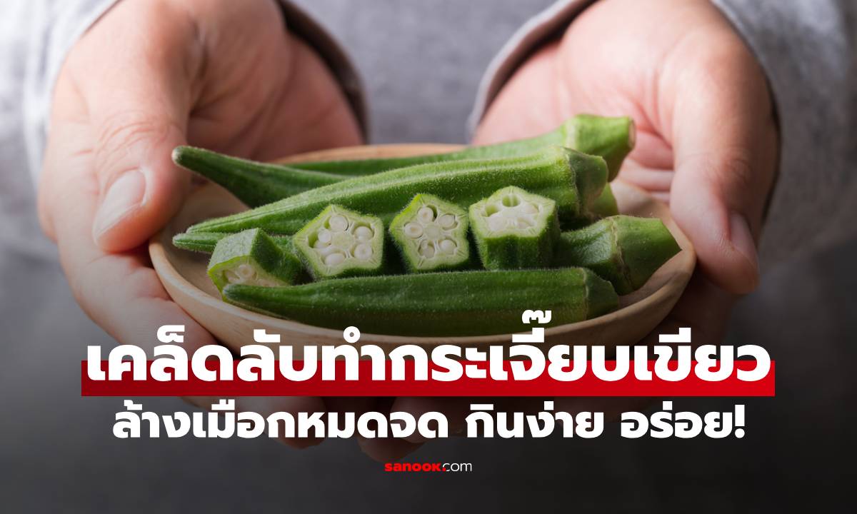 เคล็ดลับทำกระเจี๊ยบเขียวให้กินง่ายและอร่อย ทั้งเมือก ความเหนียว และกลิ่นแก้ได้!