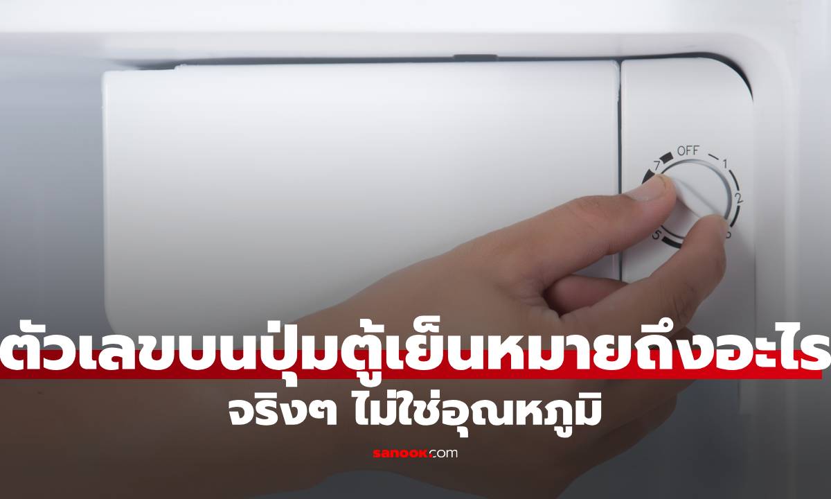 ความลับที่ถูกซ่อน! ตัวเลขบนปุ่มตู้เย็นหมายถึงอะไร จริงๆ ไม่ใช่อุณหภูมิ