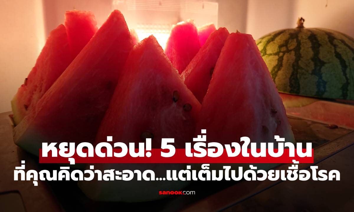 หยุดด่วน! 5 เรื่องในบ้านที่คุณคิดว่าสะอาด...แต่เต็มไปด้วยเชื้อโรค