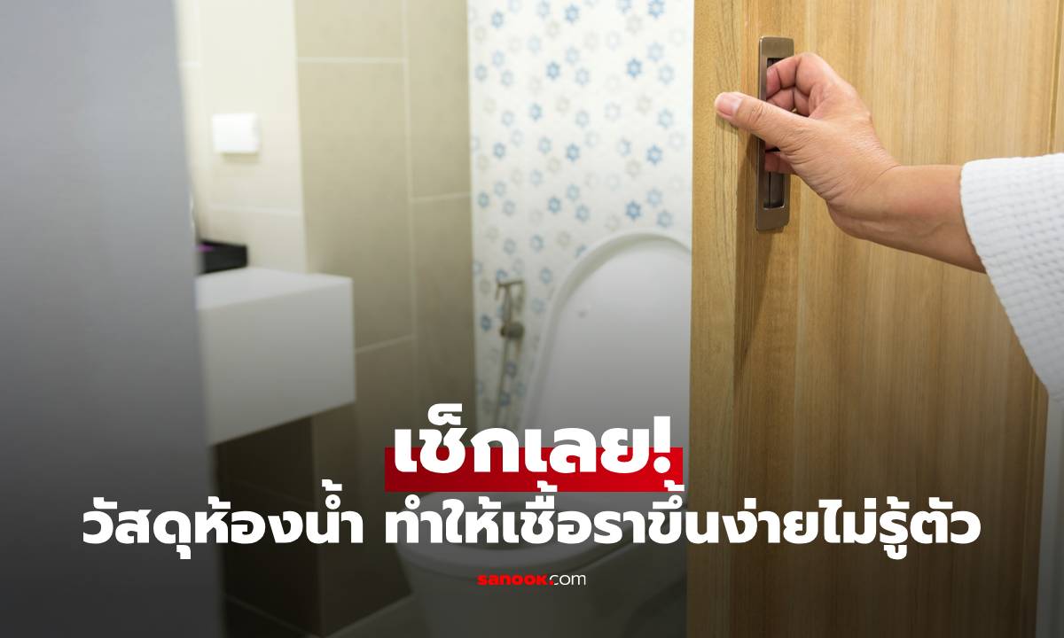 เช็กเลย! วัสดุไหนในห้องน้ำ ทำให้เชื้อราขึ้นง่ายโดยไม่รู้ตัว