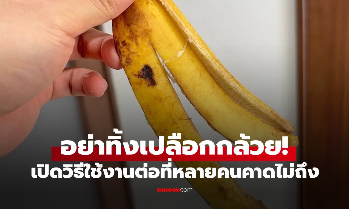อย่าเพิ่งทิ้ง! เปลือกกล้วย มีประโยชน์กว่าที่คิด เผย 3 เคล็ดลับงานบ้านที่คาดไม่ถึง