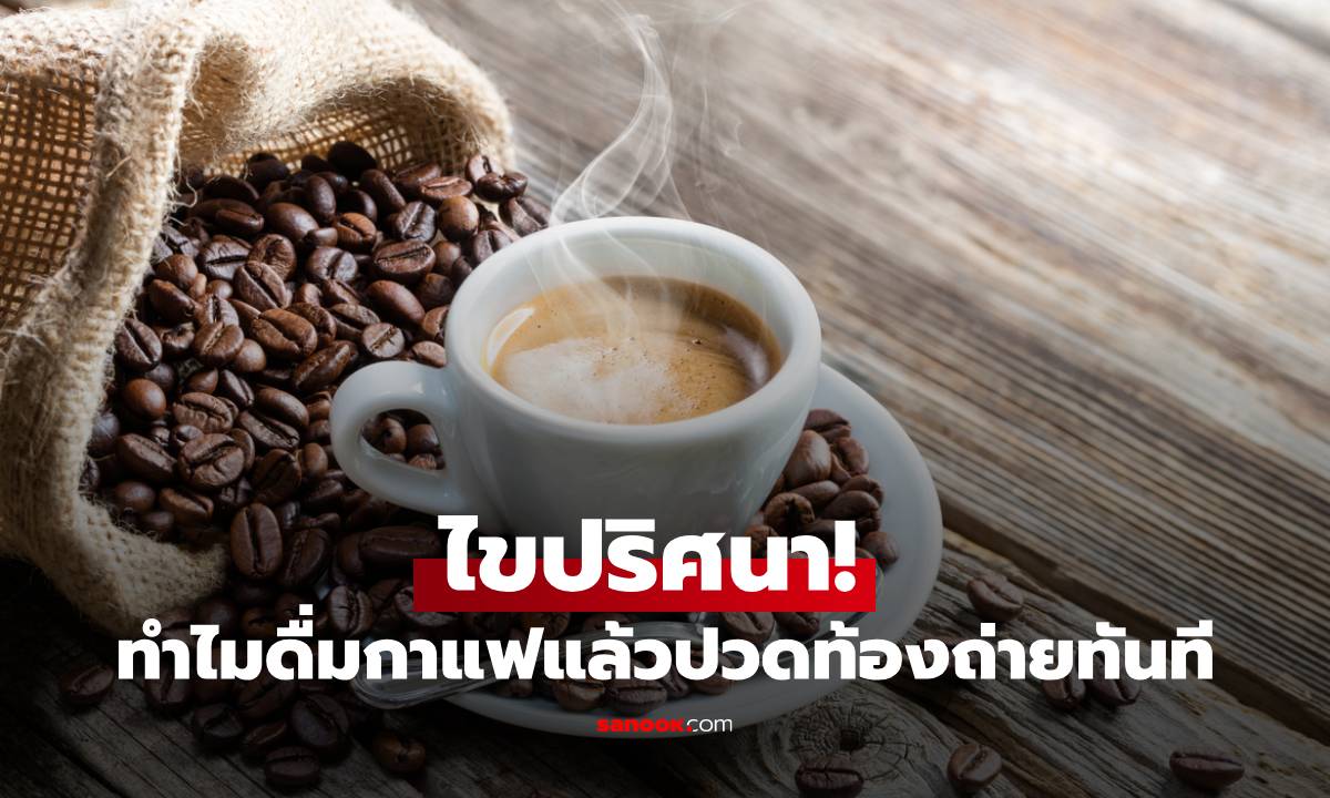 ไขปริศนา! ทำไมดื่มกาแฟแล้วปวดท้องถ่ายทันที ไม่ใช่แค่คาเฟอีนแต่มี "ความลับ" มากกว่านั้น