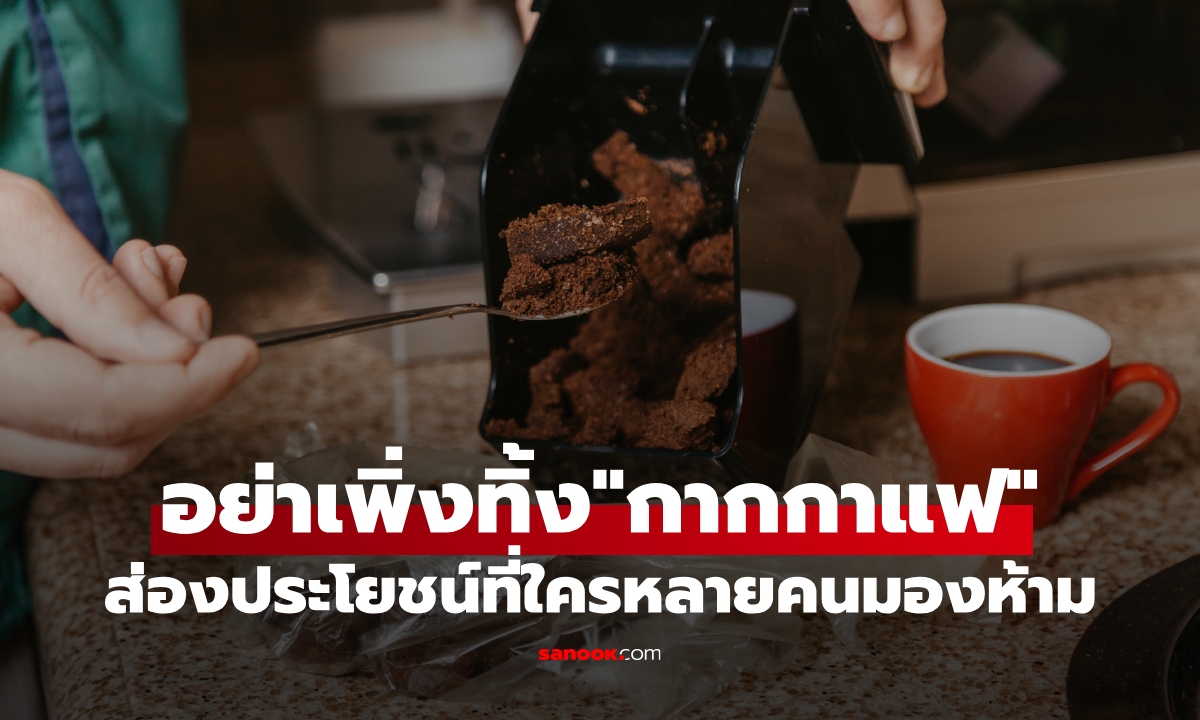กากกาแฟทำอะไรได้บ้าง? 20 ประโยชน์สารพัดนึก ที่หลายคนไม่รู้