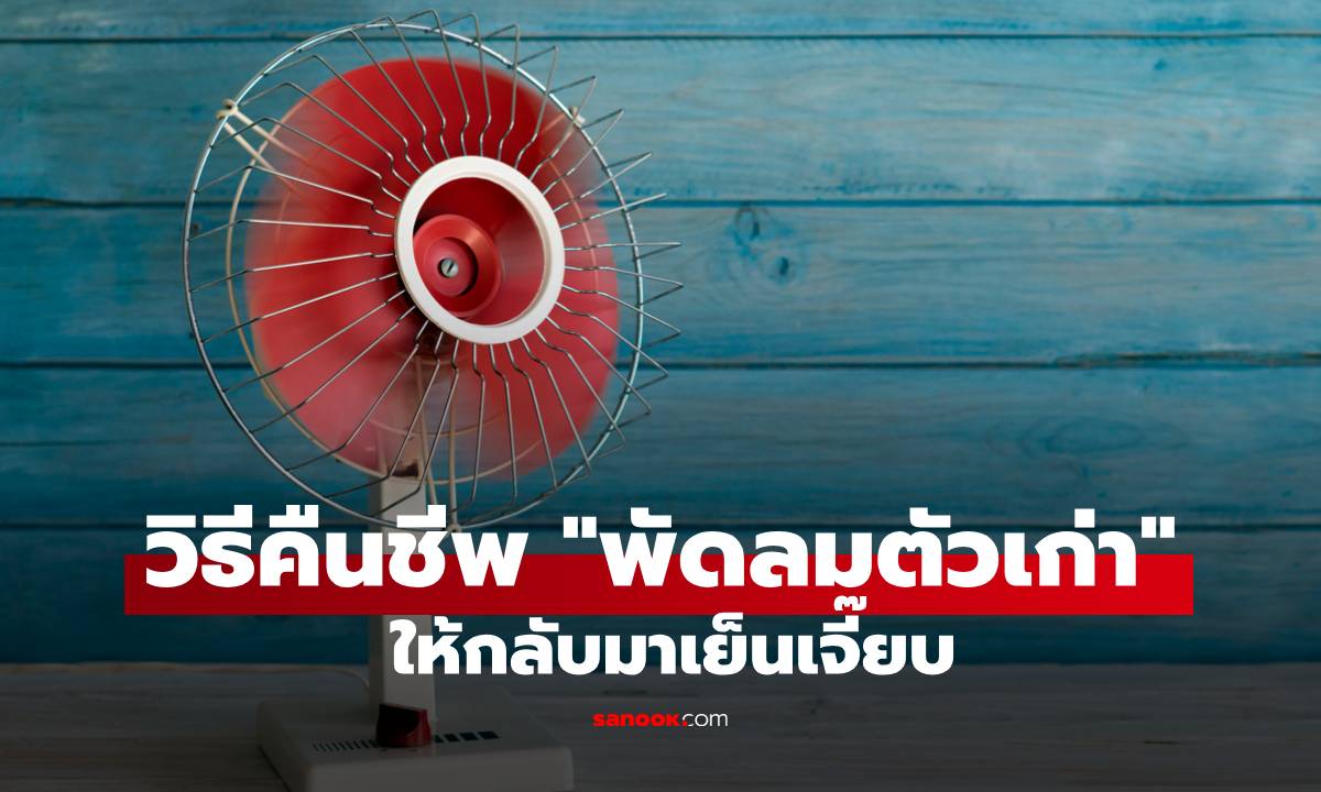 วิธีคืนชีพ "พัดลมตัวเก่า" ให้กลับมาเย็นเจี๊ยบ ลมแรงเหมือนเพิ่งแกะกล่อง