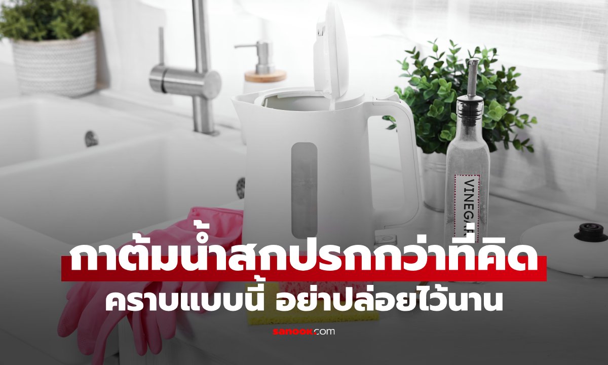 ไม่ล้างกาต้มน้ำ เสี่ยงอะไรบ้าง? คราบขาวๆ ที่หลายคนมองข้าม อาจสะสมทุกวัน