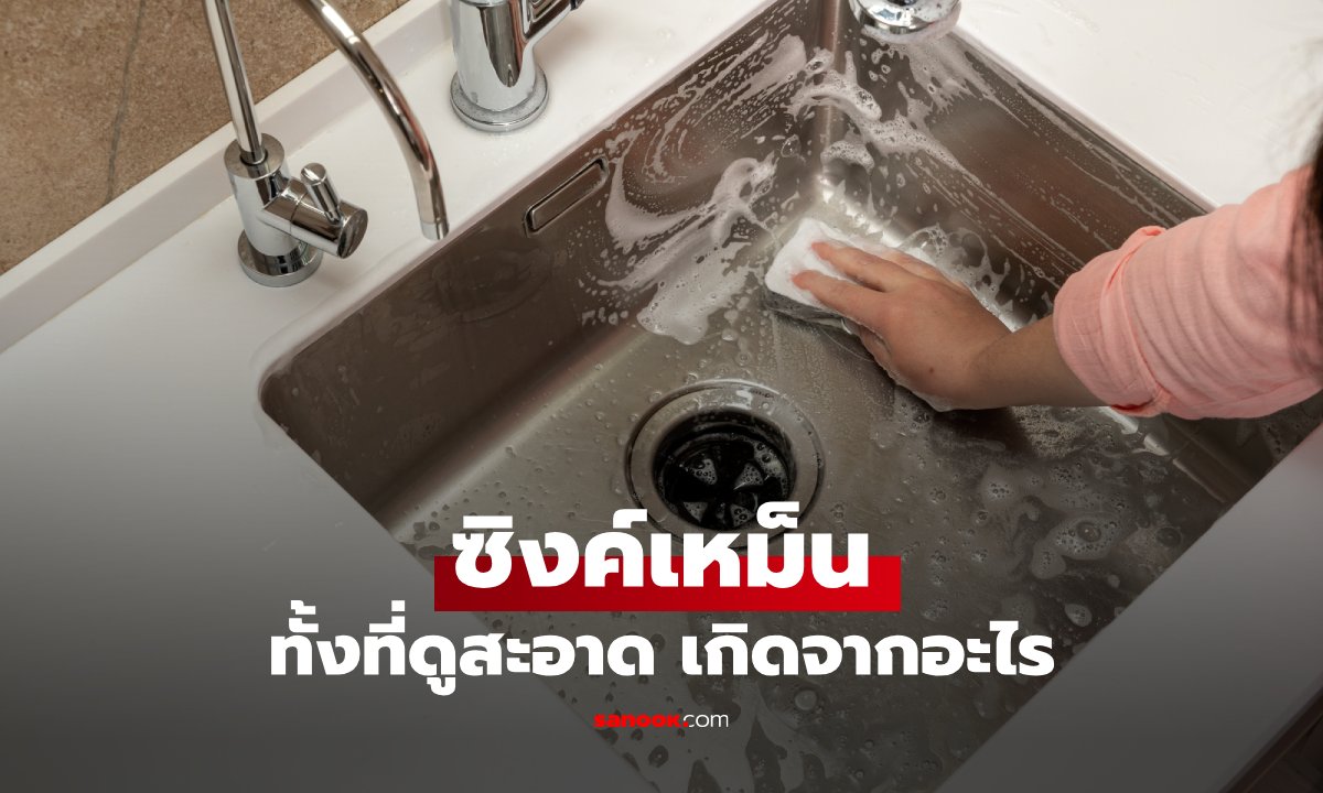 ซิงค์ล้างจานมีกลิ่นเหม็น ทั้งที่ล้างทุกวัน เกิดจากอะไร? หลายบ้านเจอเหมือนกัน