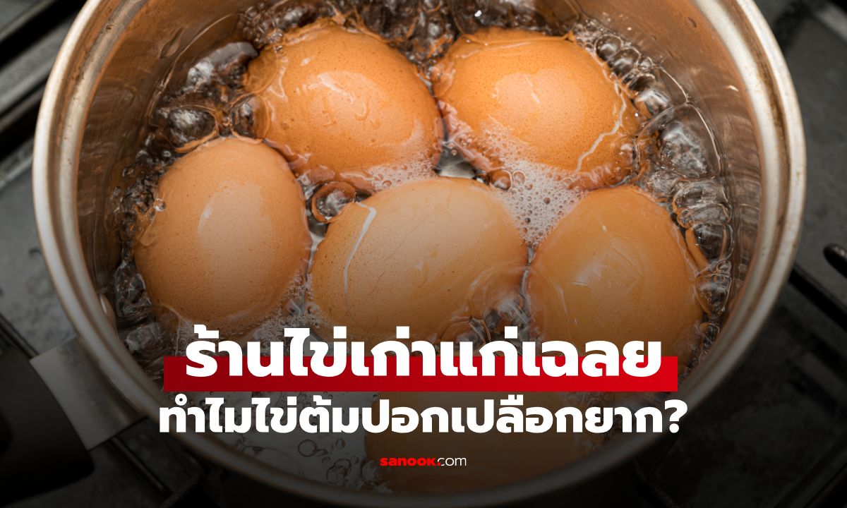 ร้านไข่เก่าแก่เฉลย ทำไมไข่ต้มปอกเปลือกยาก? ไม่ใช่ฝีมือห่วย แต่เป็นเพราะสิ่งนี้