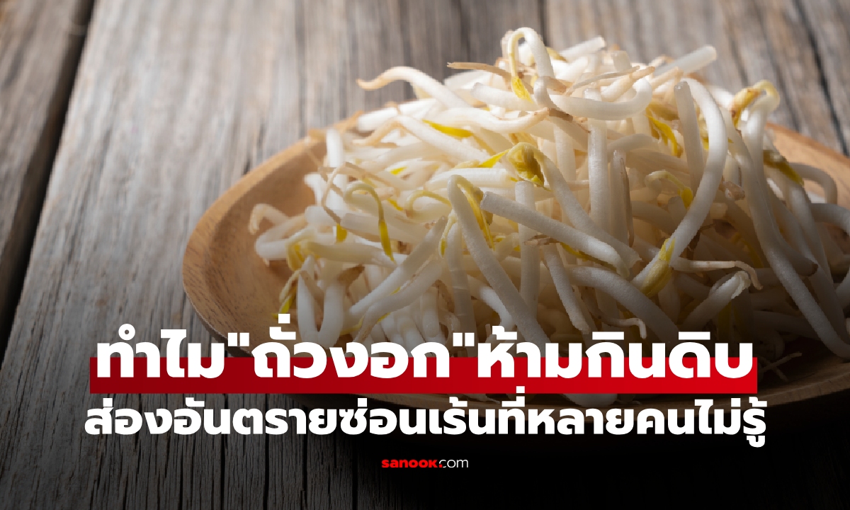 รู้แล้วเลิกกินดิบ! ทำไมถั่วงอกห้ามกินดิบ คนกลุ่มไหนที่ต้องระวัง
