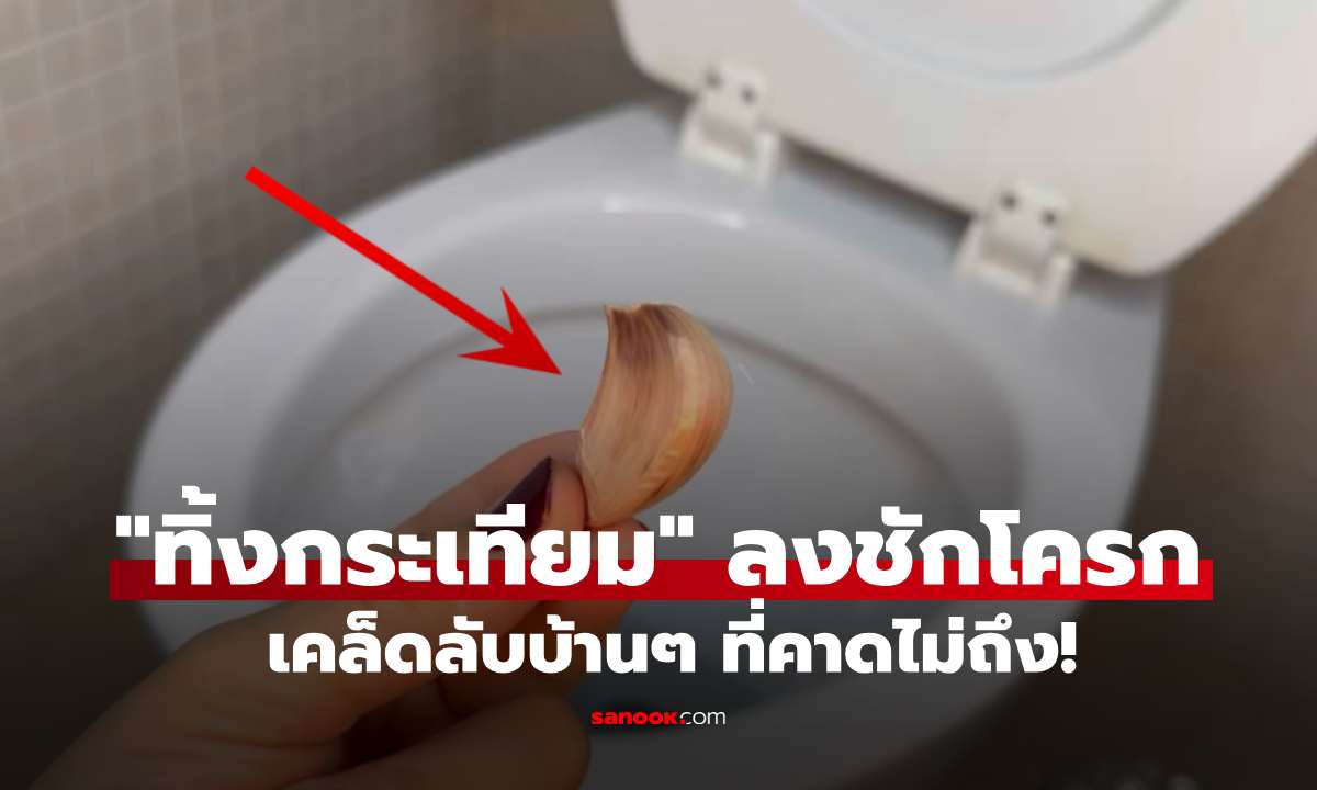 "ทิ้งกระเทียม" ลงชักโครกข้ามคืน? มาดูผลตอนเช้า เคล็ดลับบ้านๆ ที่คาดไม่ถึง!
