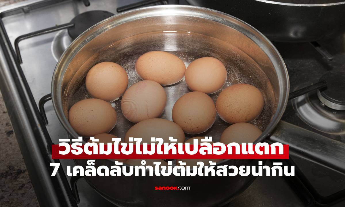 "วิธีต้มไข่" ไม่ให้เปลือกแตก พร้อม 7 เคล็ดลับทำไข่ต้มให้สวยน่ากิน