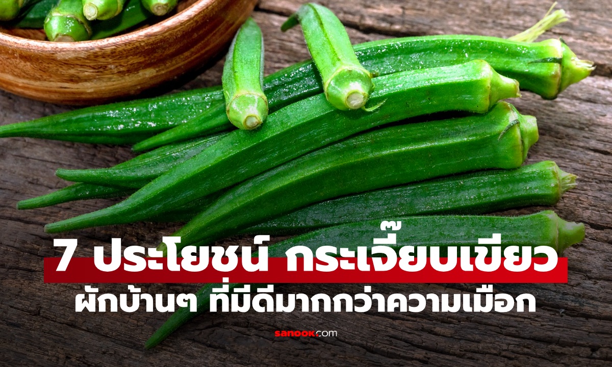 7 ประโยชน์ “กระเจี๊ยบเขียว” ผักบ้านๆ ที่มีดีมากกว่าความเมือก
