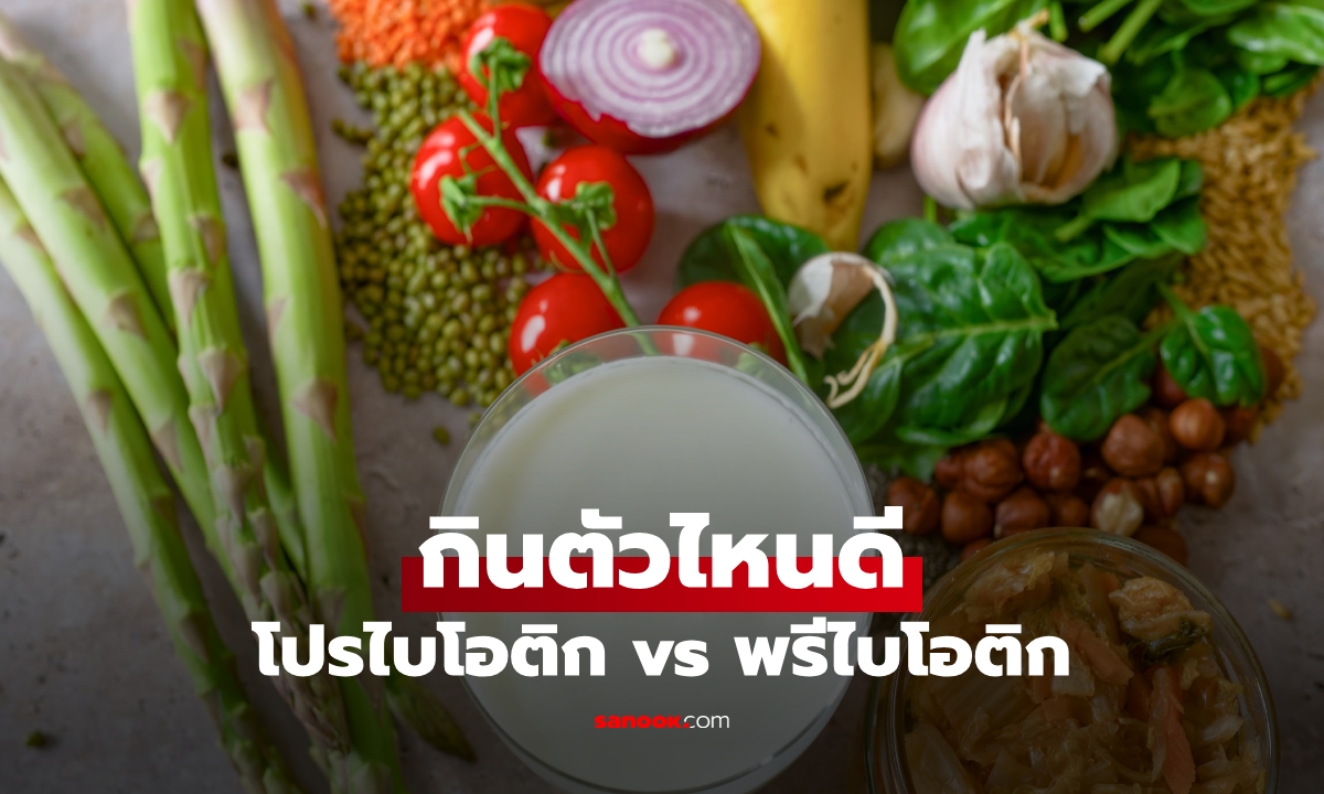 เลิกสับสน! โปรไบโอติก กับ พรีไบโอติก ต่างกันอย่างไร?