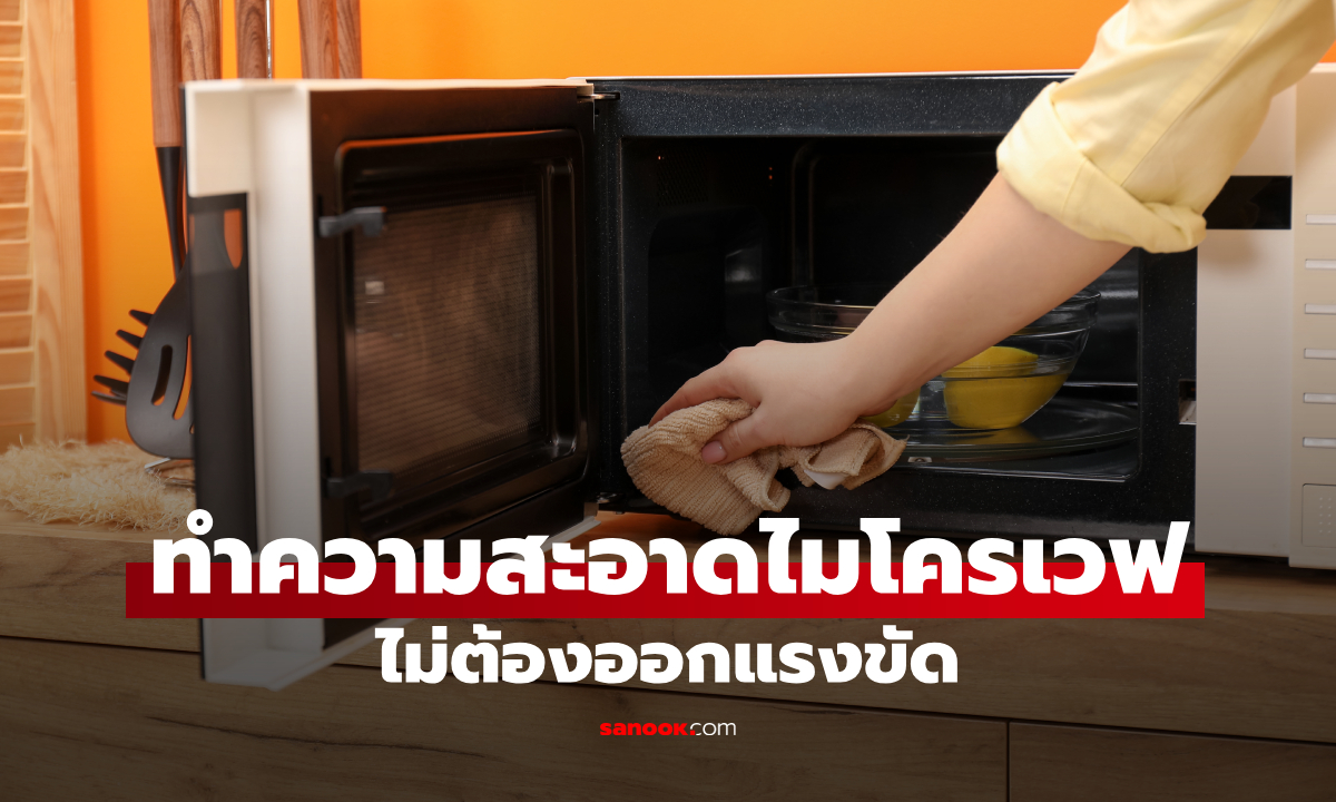วิธีทำความสะอาดไมโครเวฟ ขจัดคราบมัน คราบอาหาร ทำง่าย ไม่ต้องออกแรงขัด