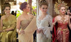 ซูม 4 ชุดแต่งงานไทยประยุกต์ แสนอลังการของ บุ๋ม ปนัดดา