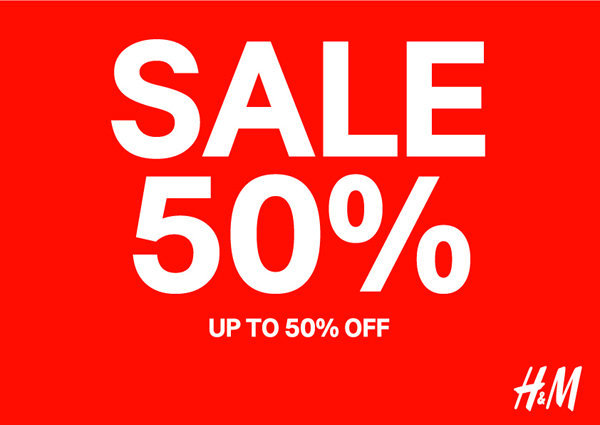 H&M MID-SEASON SALE UP TO 50% OFF.