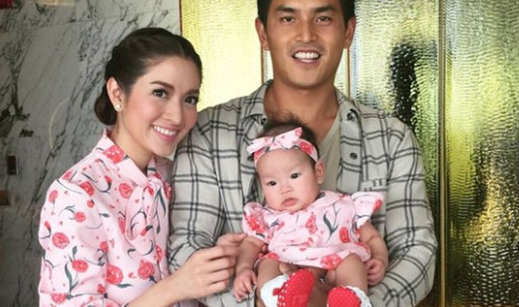 หนูน้อยสุดอารมณ์ดี "น้องปีใหม่" ลูกแอฟ สงกรานต์