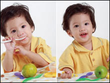 ตามไปดู เจ้าหนูหม่ำคำแรก