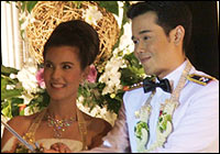 พิธีฉลองสมรสพระราชทาน ธัญญ่า-เป๊ก