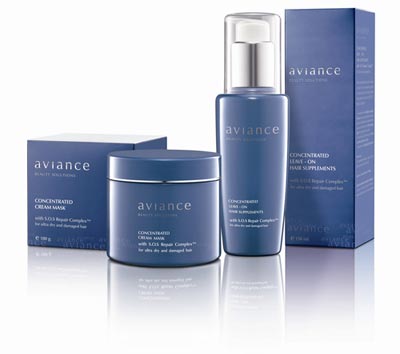 อาวียองซ์ คอนเซนเทรต ลีฟ-ออน แฮร์ ซัพพลีเมนท์ และ อาวียองซ์ คอนเซนเทรต ครีม มาส์ค