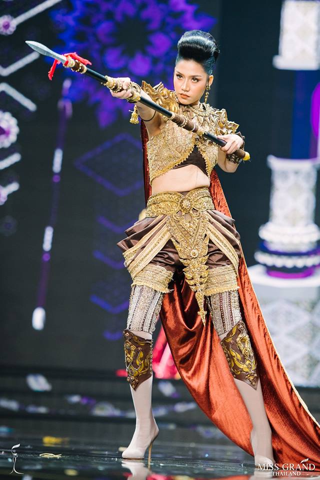 มิสแกรนด์สิงห์บุรี ชุด WARRIOR OF BANG RACHAN 