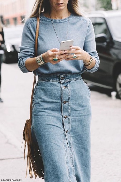 Denim Skirts