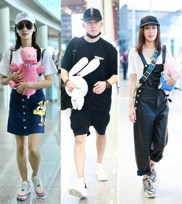 เซเลบถือตุ๊กตาเวลาไปสนามบิน