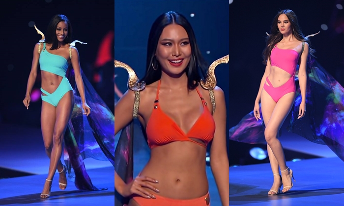 เก็บตกลีลาเดินสับขาในชุดว่ายน้ำของผู้เข้ารอบ 10 คนสุดท้าย Miss Universe 2018