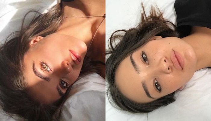 ถ่ายรูปบนเตียง