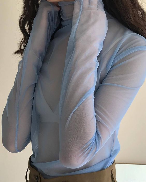 แฟชั่นโทนสีฟ้า