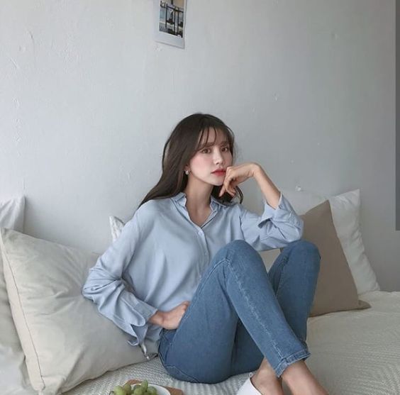 แฟชั่นโทนสีฟ้า