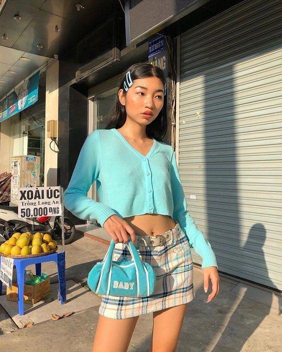 แฟชั่นโทนสีฟ้า