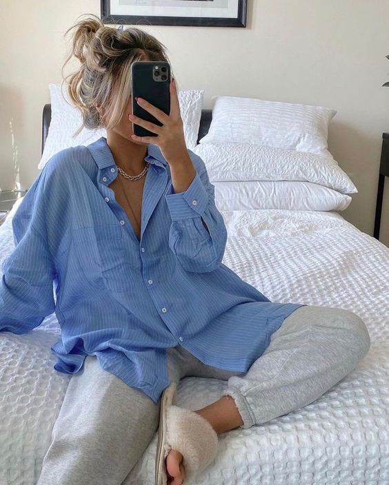 แฟชั่นโทนสีฟ้า