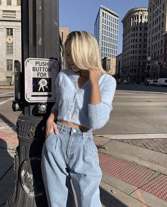 แฟชั่นโทนสีฟ้า