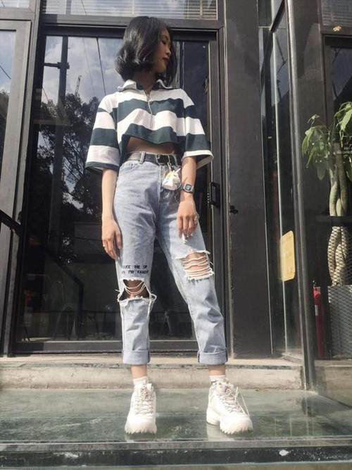 ไอเดียแมทช์รองเท้าผ้าใบ