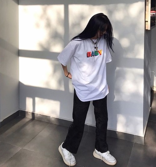 ไอเดียใส่เสื้อยืดโอเวอร์ไซส์