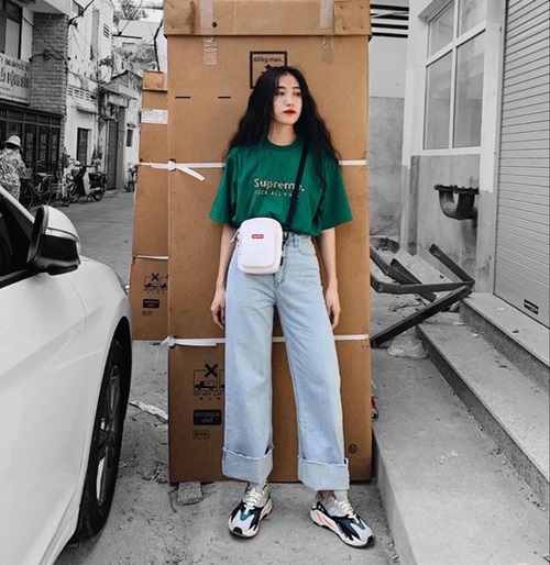 ไอเดียใส่เสื้อยืดโอเวอร์ไซส์