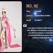 ชุดประจำชาติไทย มิสยูนิเวิร์สไทยแลนด์ 2020