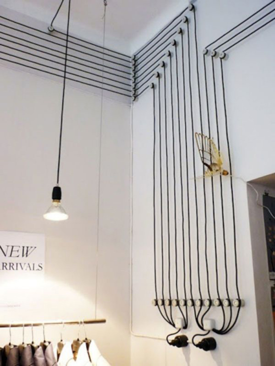 ไอเดียซ่อนสายไฟ ที่กลายเป็นงานศิลปะตกแต่งบ้าน