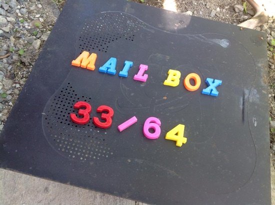 DIY กล่องจดหมายจากไมโครเวฟเก่า