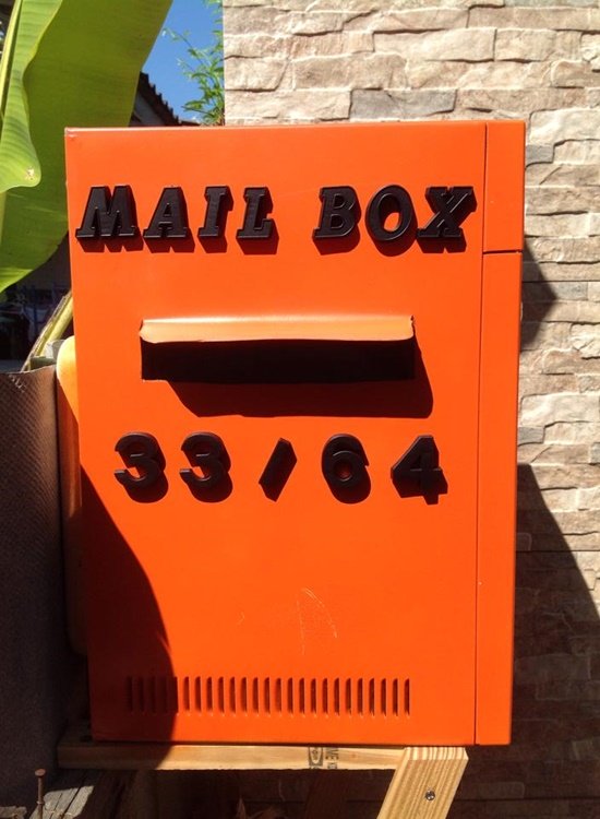 DIY กล่องจดหมายจากไมโครเวฟเก่า