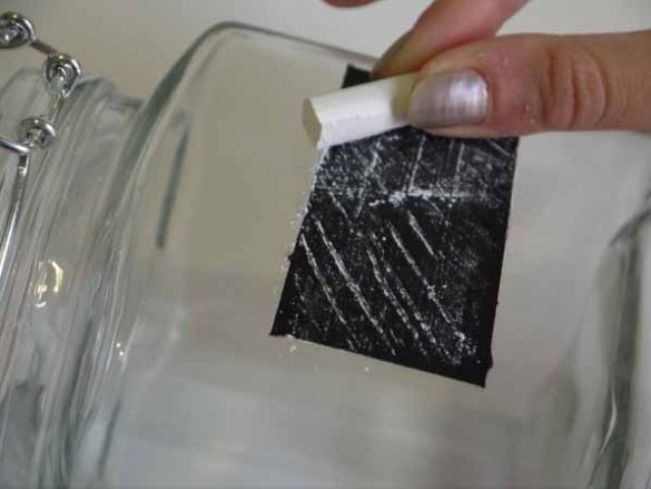 DIY  “ขวดแก้ว” ให้เป็นกระดานดำจิ๋ว เขียนได้ ลบได้