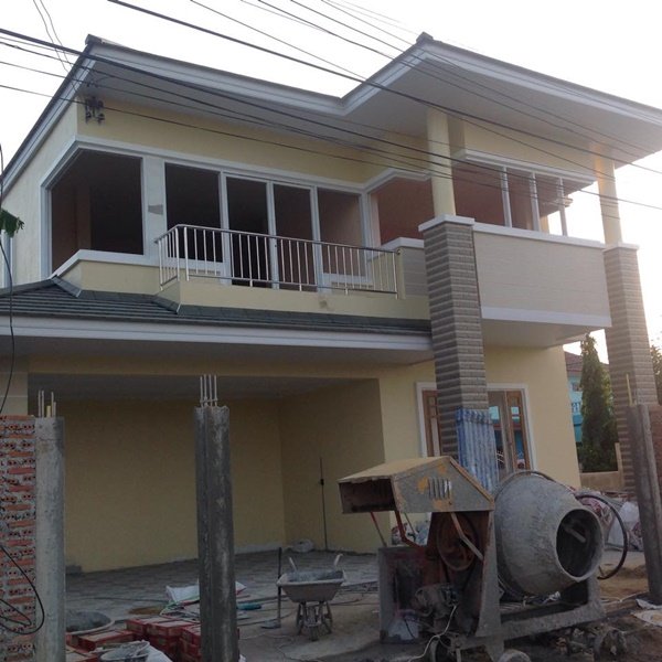 รีวิวสร้างบ้านใหม่ที่บ้านนอกเพื่อเตี่ยและแม่