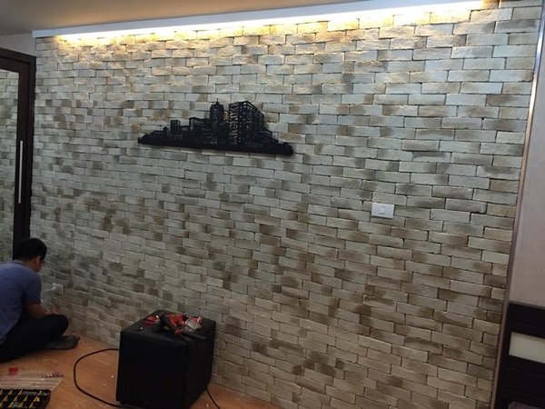 รีวิว  มาทำผนังห้องจืดๆ ให้ดูเป็น Modern Loft กันเถอะ