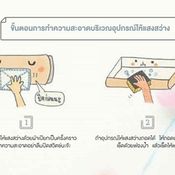 การทำความสะอาดบริเวณอ่างล้างหน้า