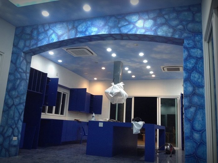 เปลี่ยนผนังบ้านราคา 10 ล้านเป็นผืนผ้าใบ ยกทะเล ทุ่งนาไทย ทุ่งลาเวนเดอร์ มาไว้รวมกัน
