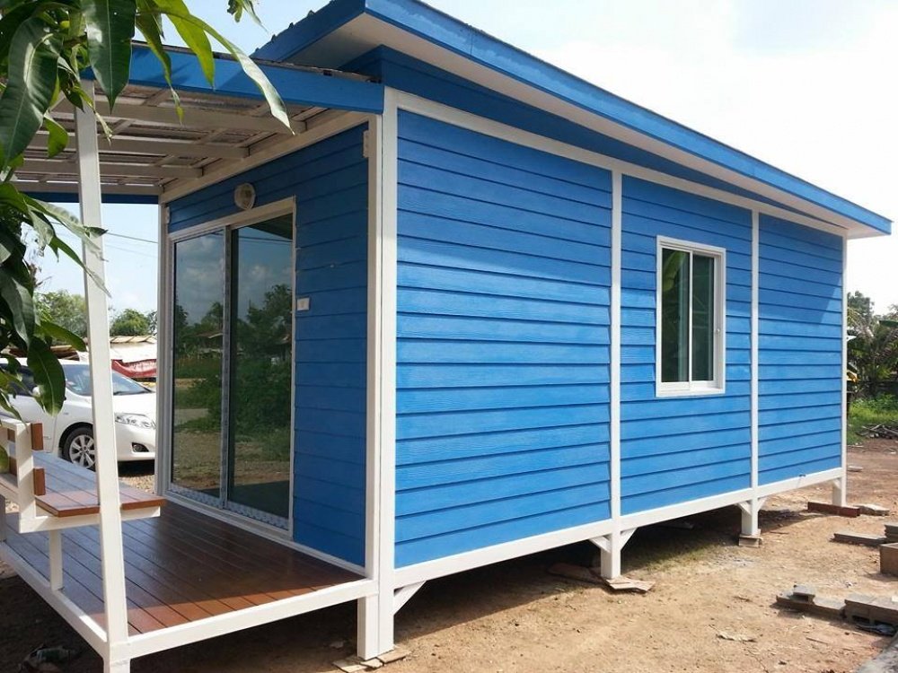 บ้านสำเร็จรูปขนาดเล็ก ดีไซน์ทันสมัย สไตล์โมเดิร์น