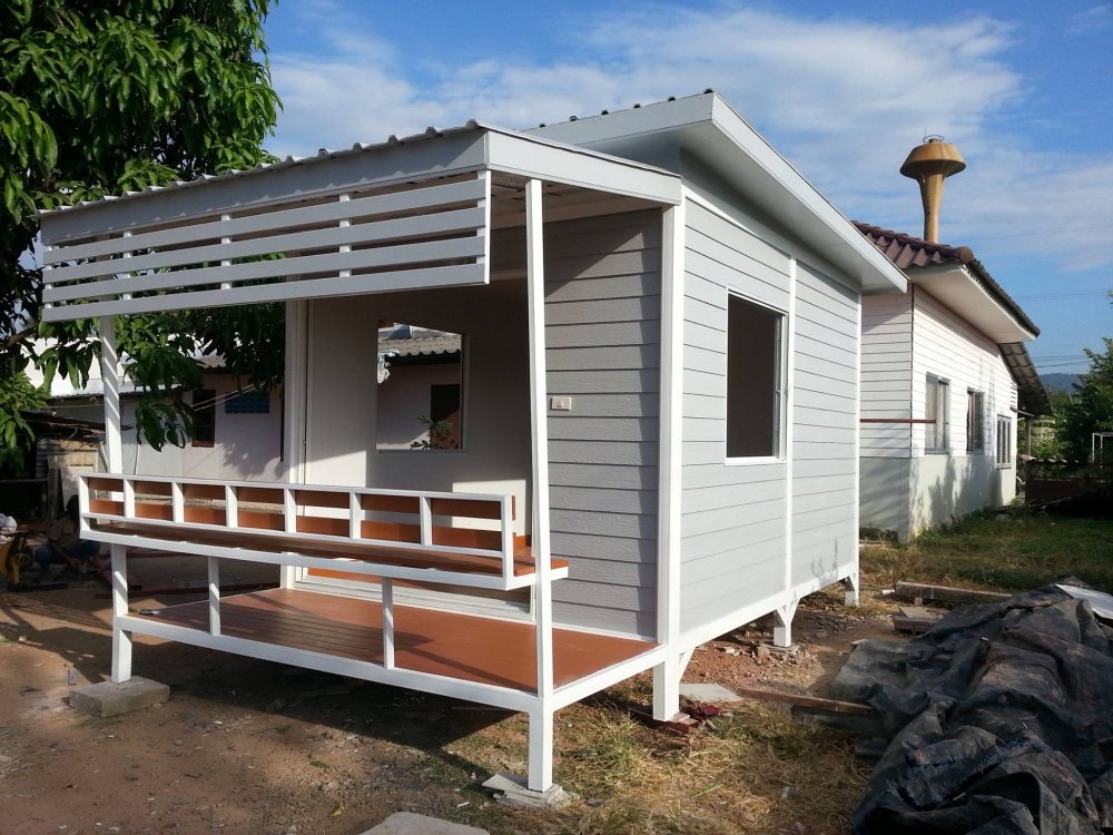 บ้านสำเร็จรูปขนาดเล็ก ดีไซน์ทันสมัย สไตล์โมเดิร์น